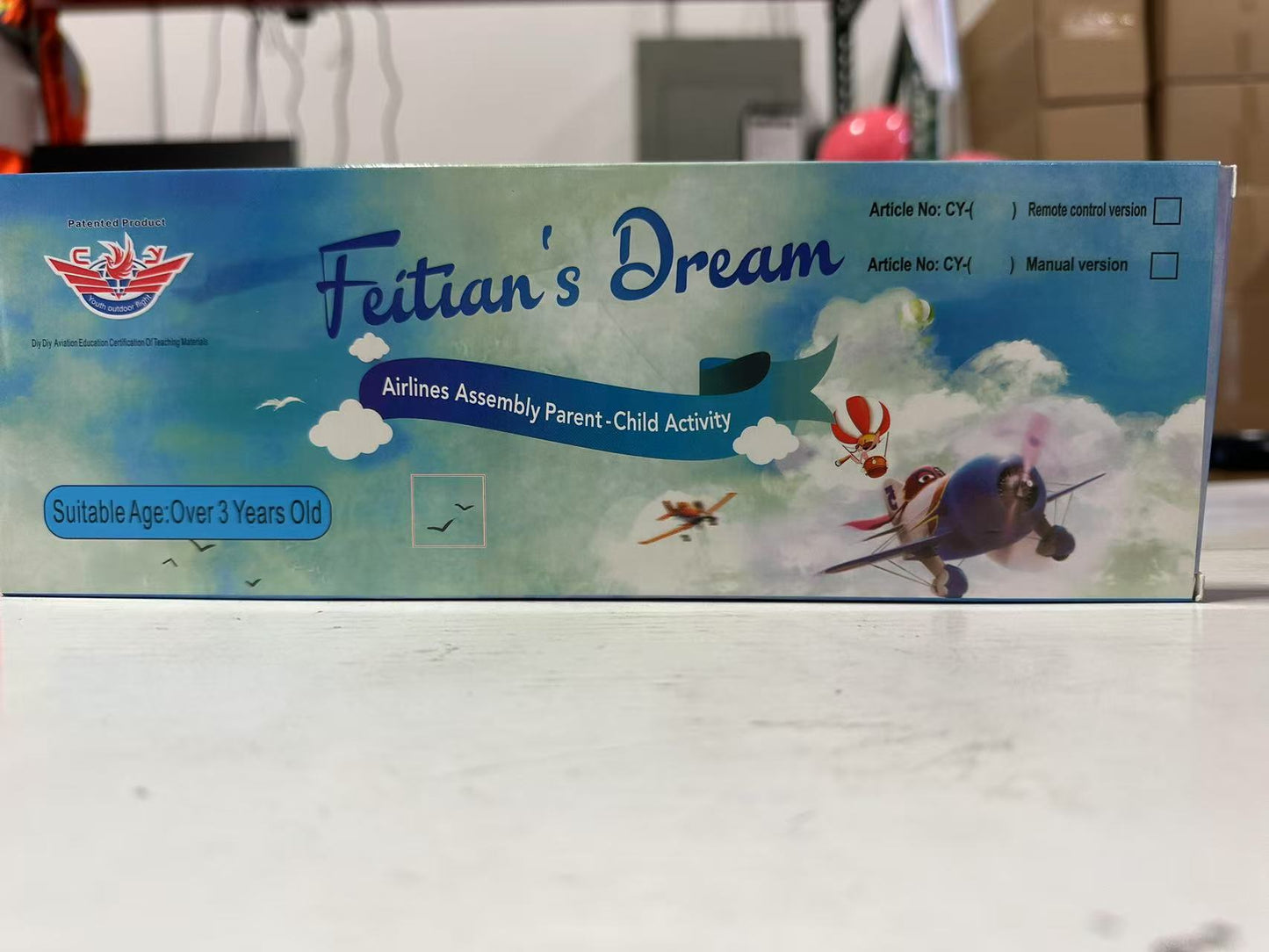 Feitian's Dream Airline Assembly Kit – Parent-Child Activity Toy for Ages 3+