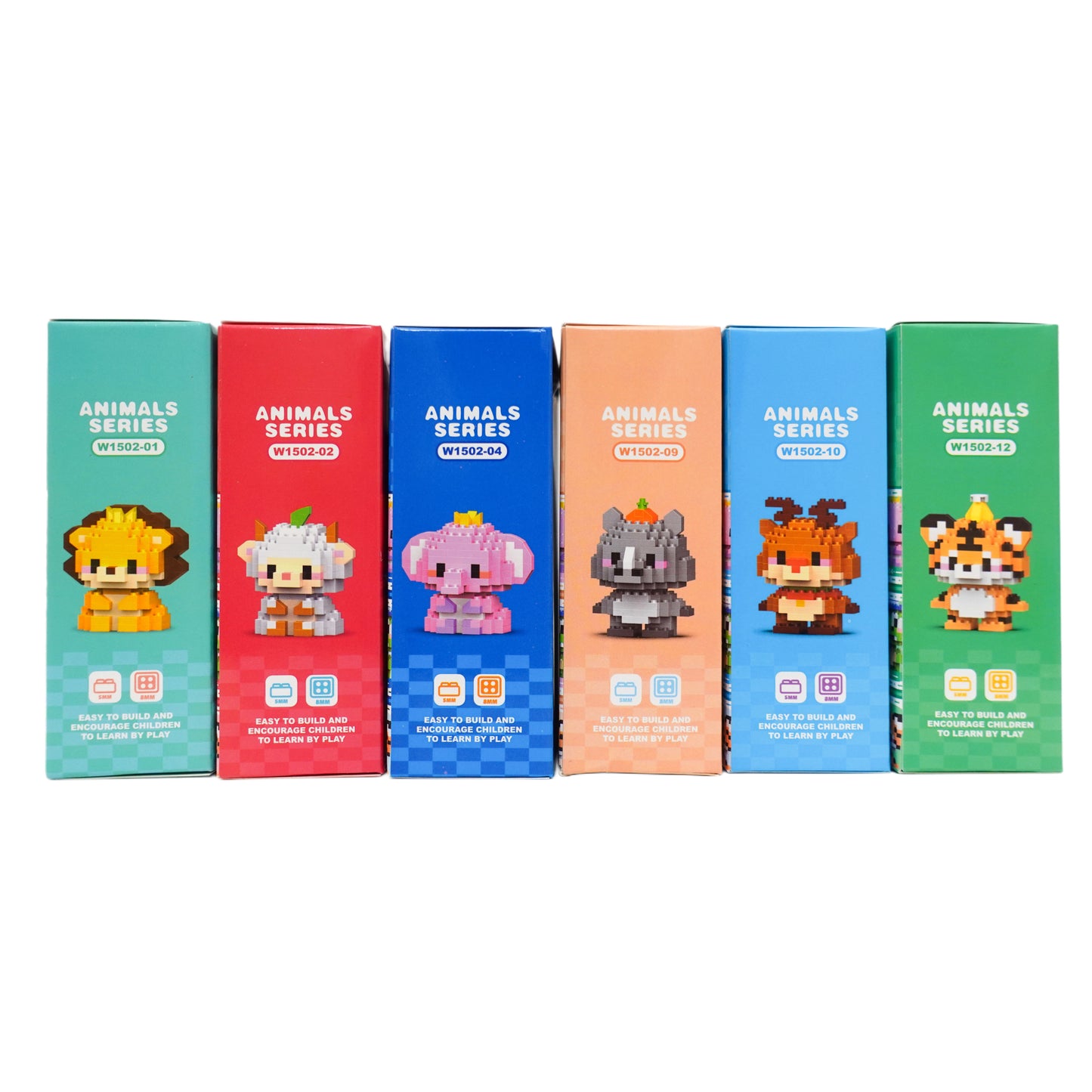 LELEBROTHER Animals Building Blocks Set - 6 Pack