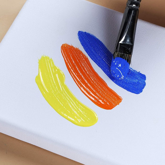COMBO - Beginner Value Pack Stretched Canvas Panel with Acrylic Paints Set