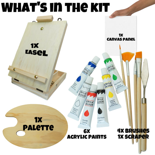 WINSONS 24 Piece Vibrant Acrylic Painting Art Set