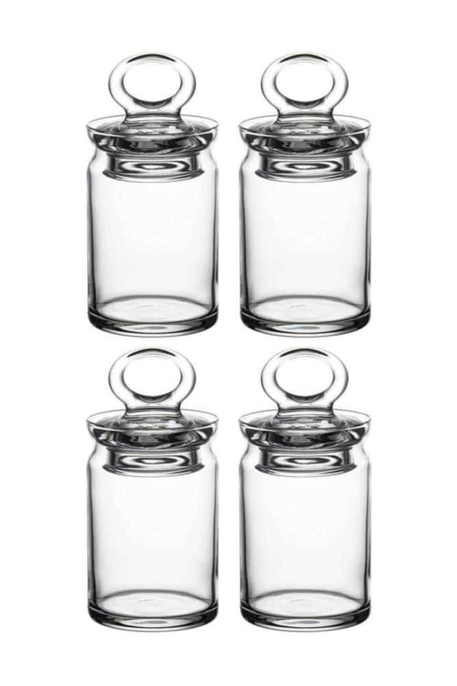 Pasabahce Kitchen Covered Jar 8oz Glass Storage Container with Lid for Kitchen Organization