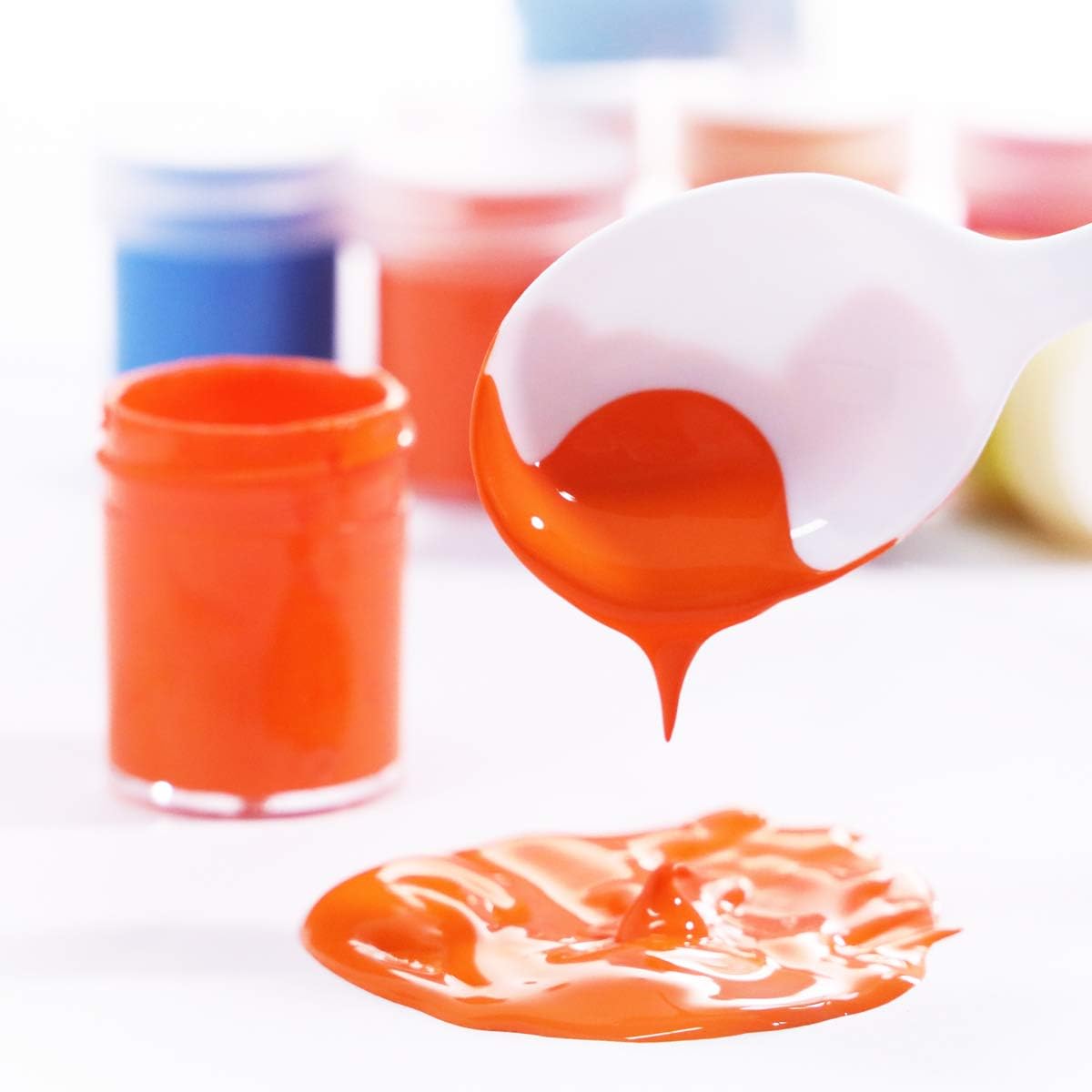 TBC The Best Crafts 24-Color Acrylic Paint Jar Set, Vibrant Educational Grade Arts & Crafts Supplies for Kids, Adults & Professionals