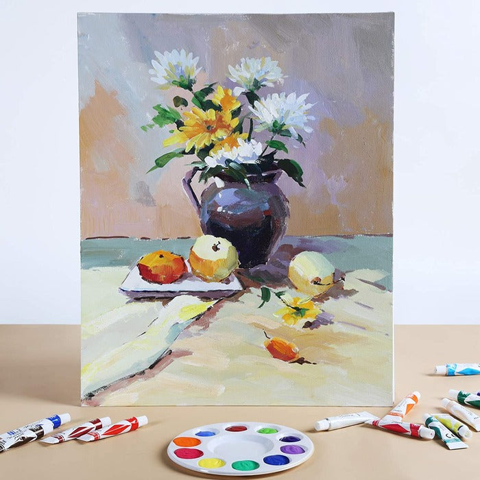 100% White Cotton Painting Canvas Panel, 16" x 20"