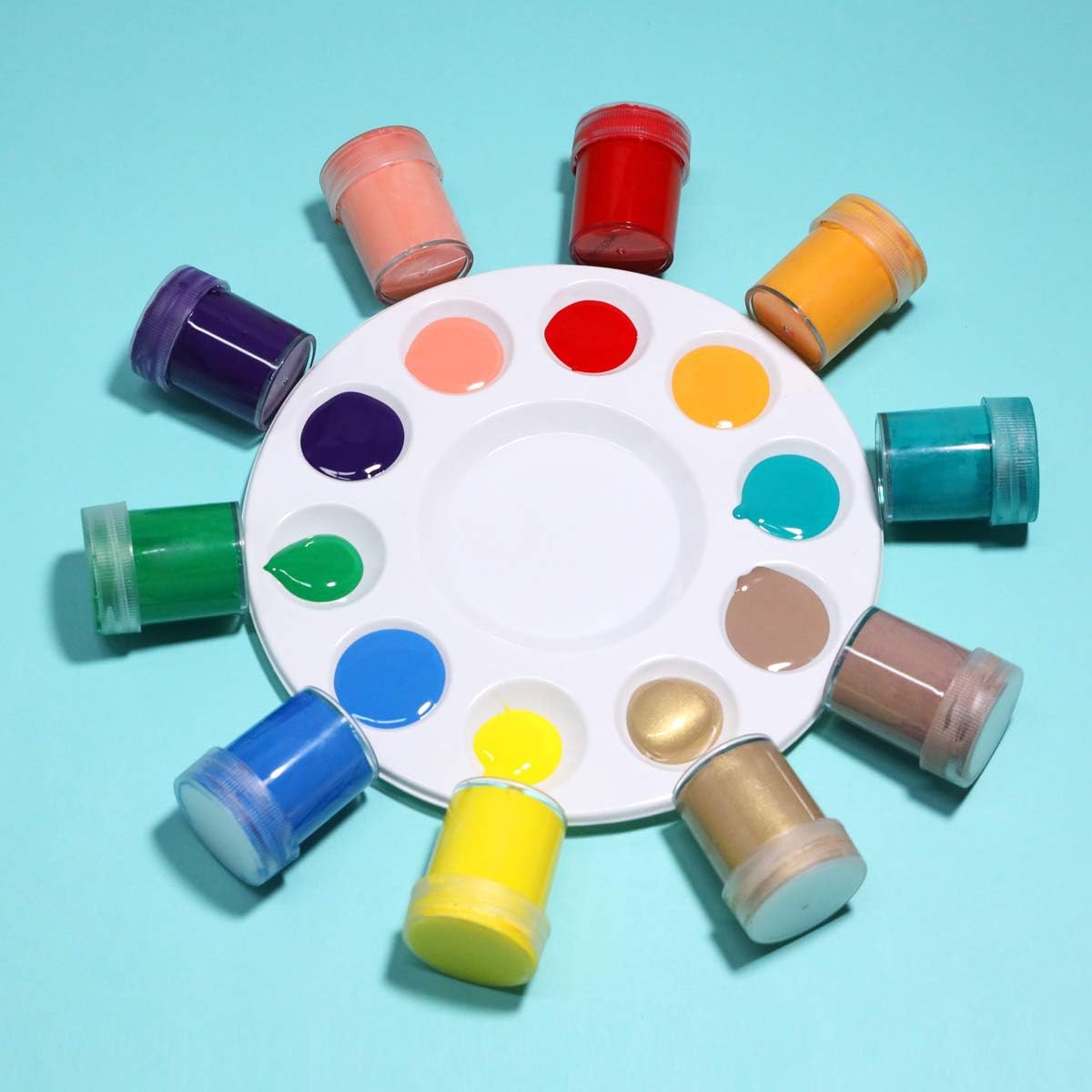 TBC The Best Crafts 24-Color Acrylic Paint Jar Set, Vibrant Educational Grade Arts & Crafts Supplies for Kids, Adults & Professionals