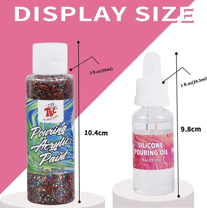 WINSONS 23-Color Pouring Acrylic Paint Set - Liquid Art Paints