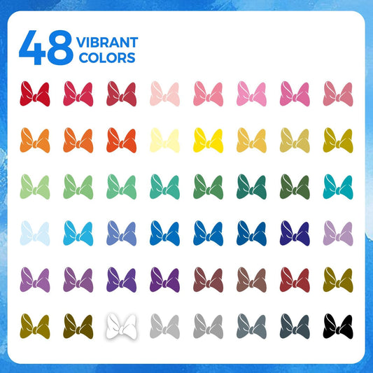 TBC the best crafts 48,72,108,168 Colors Acrylic Paint Markers Brush Tip,Automatic Ink Control,No-Bleed