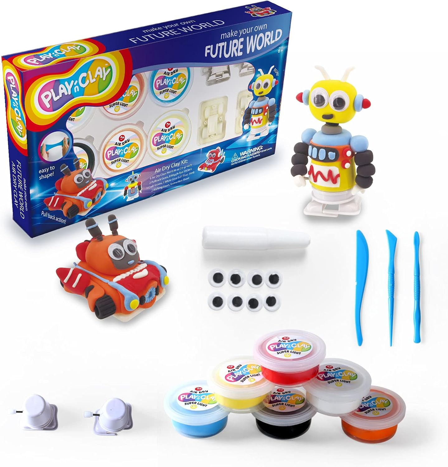 TBC The Best Crafts Make Your Own Future World Air Dry Clay Set