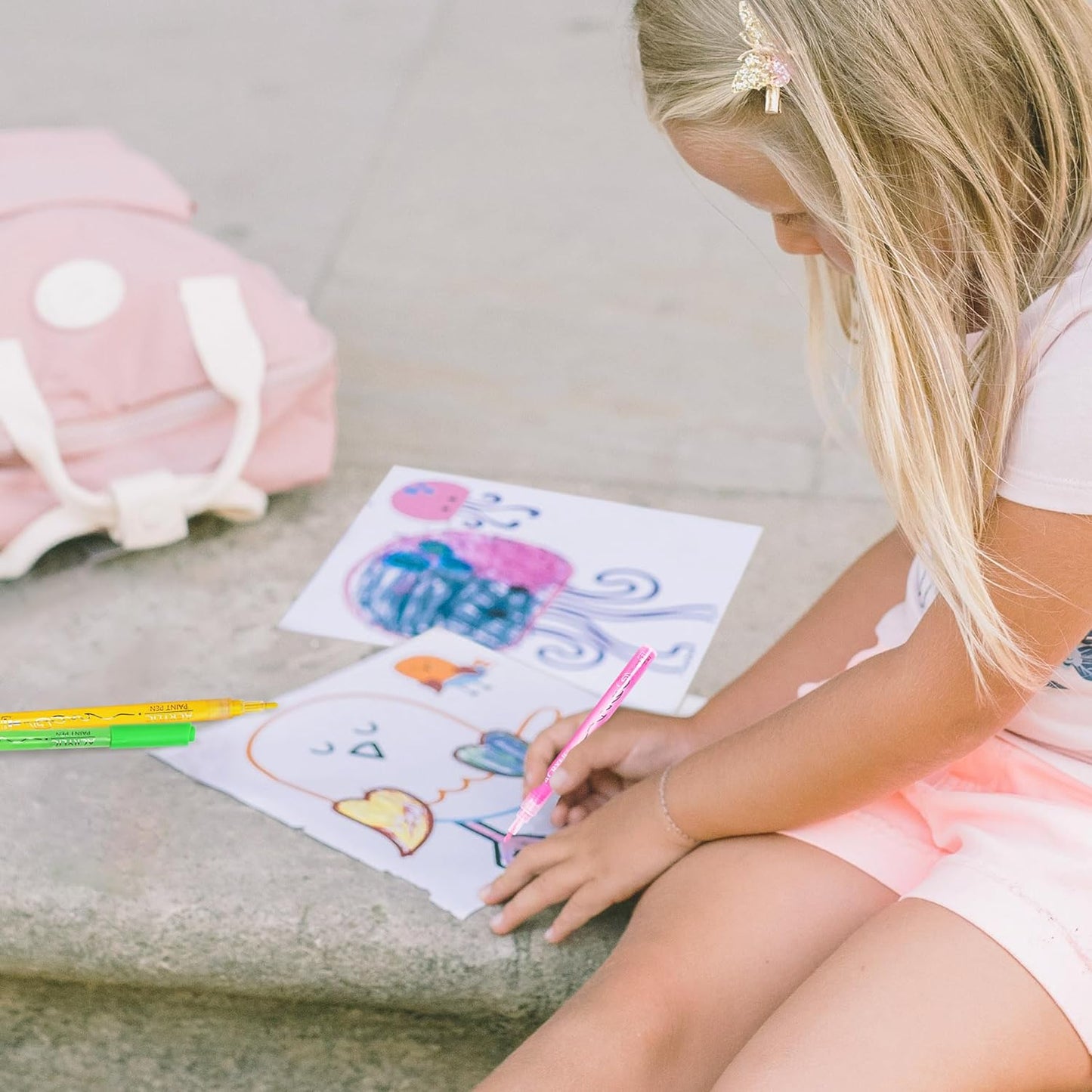 WINSONS Acrylic Paint Pens, Water-Based Markers for Rock, Glass, Fabric, Halloween Pumpkins & More