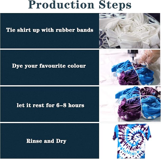 WINSONS Tie Dye Kit 8 Colors Non Toxic Permanent Fabric Dye Art Set for Kids