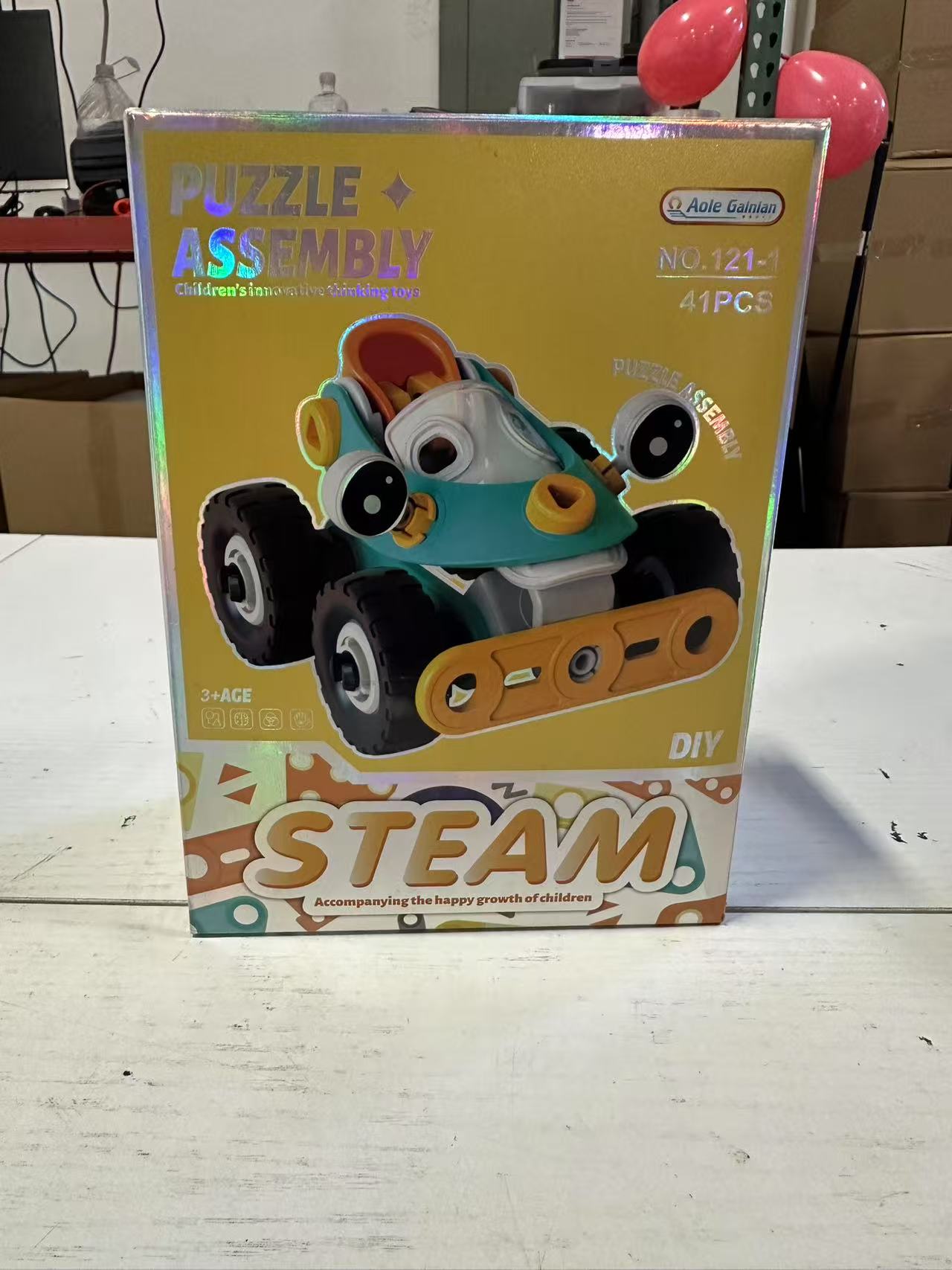 DIY 41-Piece Car Assembly Puzzle Toy for Kids 3+