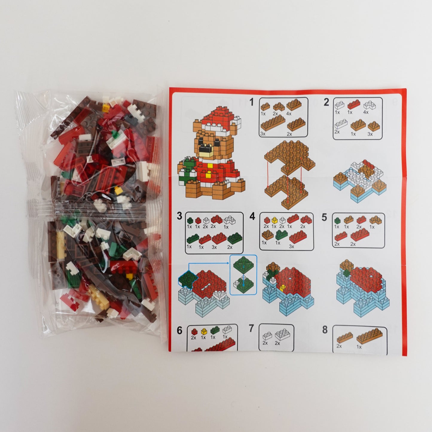 Christmas Themed Building Blocks Set - 5 Pack