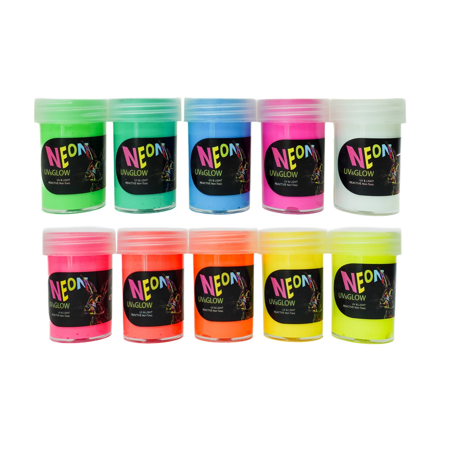 WINSONS NEON UV GLOW 10 Acrylic Paints
