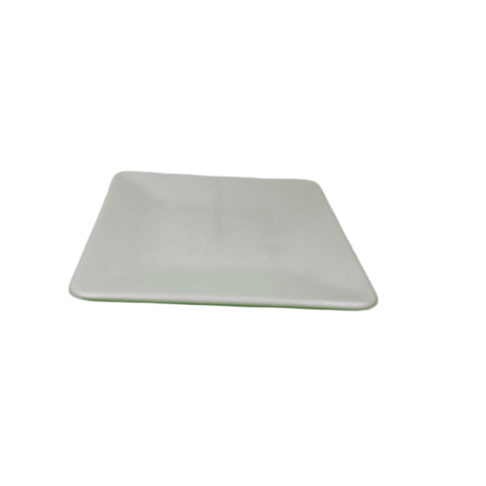 8" Square Dinner Plate - Matte Cream