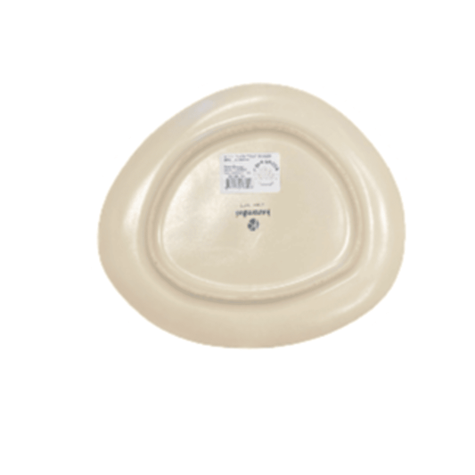 9.125" by 7.875" Dinner Plate - Matte Cream