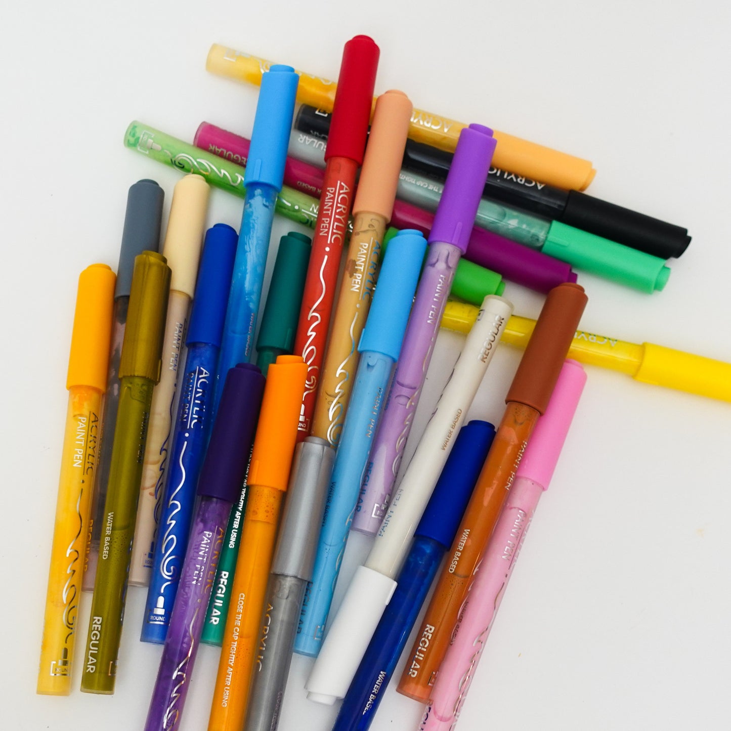 WINSONS Acrylic Paint Pens, Water-Based Markers for Rock, Glass, Fabric, Halloween Pumpkins & More