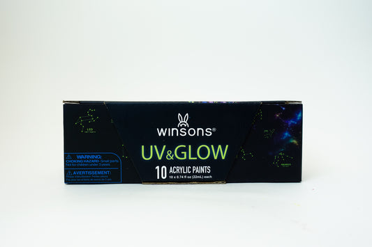WINSONS NEON UV GLOW 10 Acrylic Paints