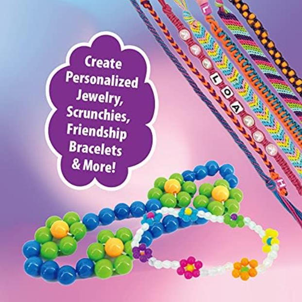 TBC The Best Crafts DIY Beads Jewelry Set – Creative Crafting Kit for Kids with Assorted Beads and Accessories