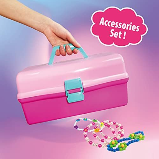 TBC The Best Crafts DIY Beads Jewelry Set Creative Crafting Kit for Kids with Assorted Beads and Accessories