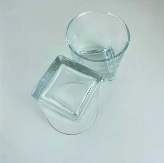 Pasabahce Carre Tumbler Glass 6 PACK Stylish 10.25 oz Clear Glassware for Whiskey, Cocktails & Drinks