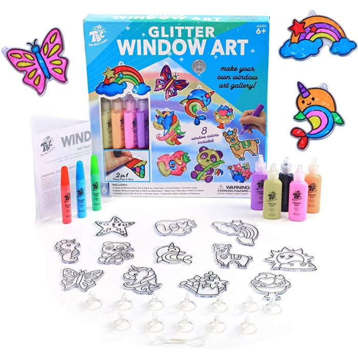Make Your Own Glitter Window Art Set – TBC the Best Crafts