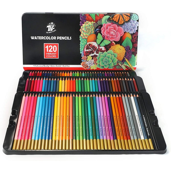 TBC The Best Crafts Professional Color Pencil Set in Tin Box