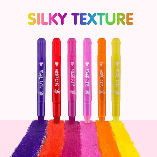 TBC The Best Crafts 36 Colors Silky Gel Crayons Set, 3-in-1 Smooth Bolder Crayons