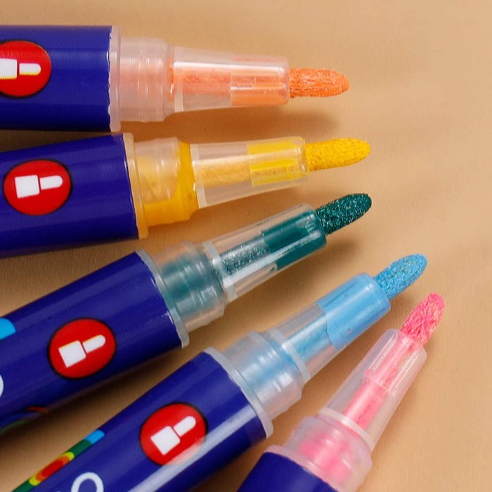 TBC The Best Crafts 12 Color Acrylic Paint Markers, Quick-Dry Fine Tip Set