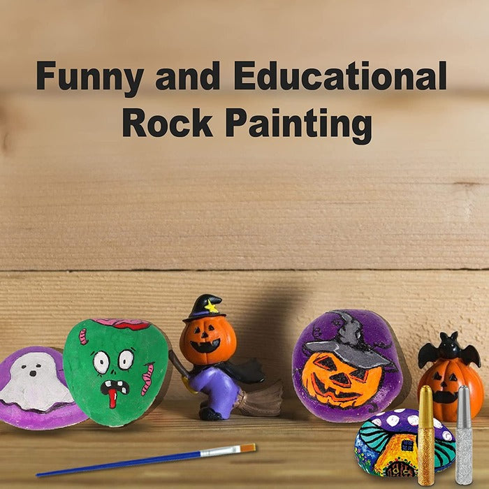 TBC The Best Crafts Rock Painting Art Set with Brushes & Acrylic Paints, Premium Craft Kit for Kids & Students