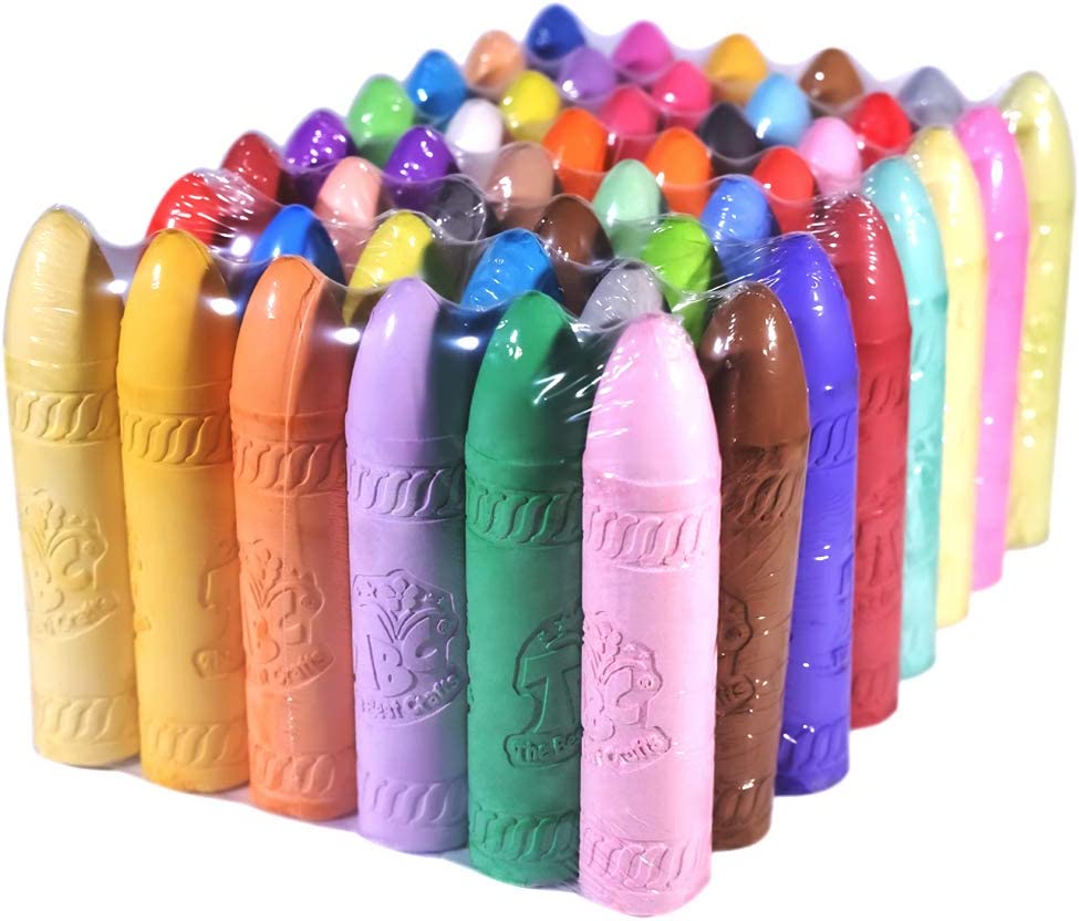 TBC The Best Crafts Washable Sidewalk Artist Chalk Set for Outdoor