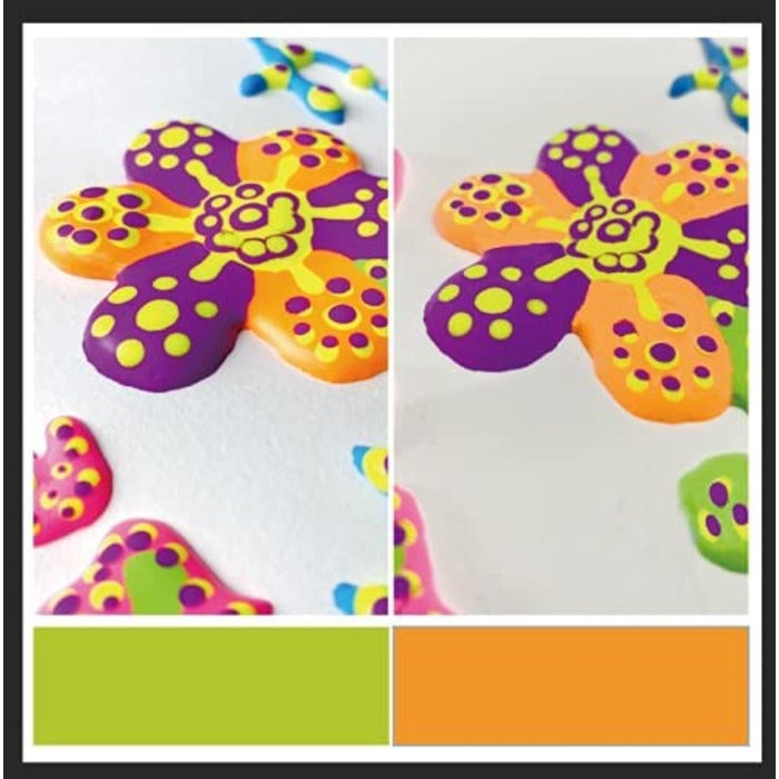 TBC The Best Crafts 3D Sidewalk Chalk, 6 Washable & Non-Toxic Colors for Kids' Outdoor Pavement & Art Projects