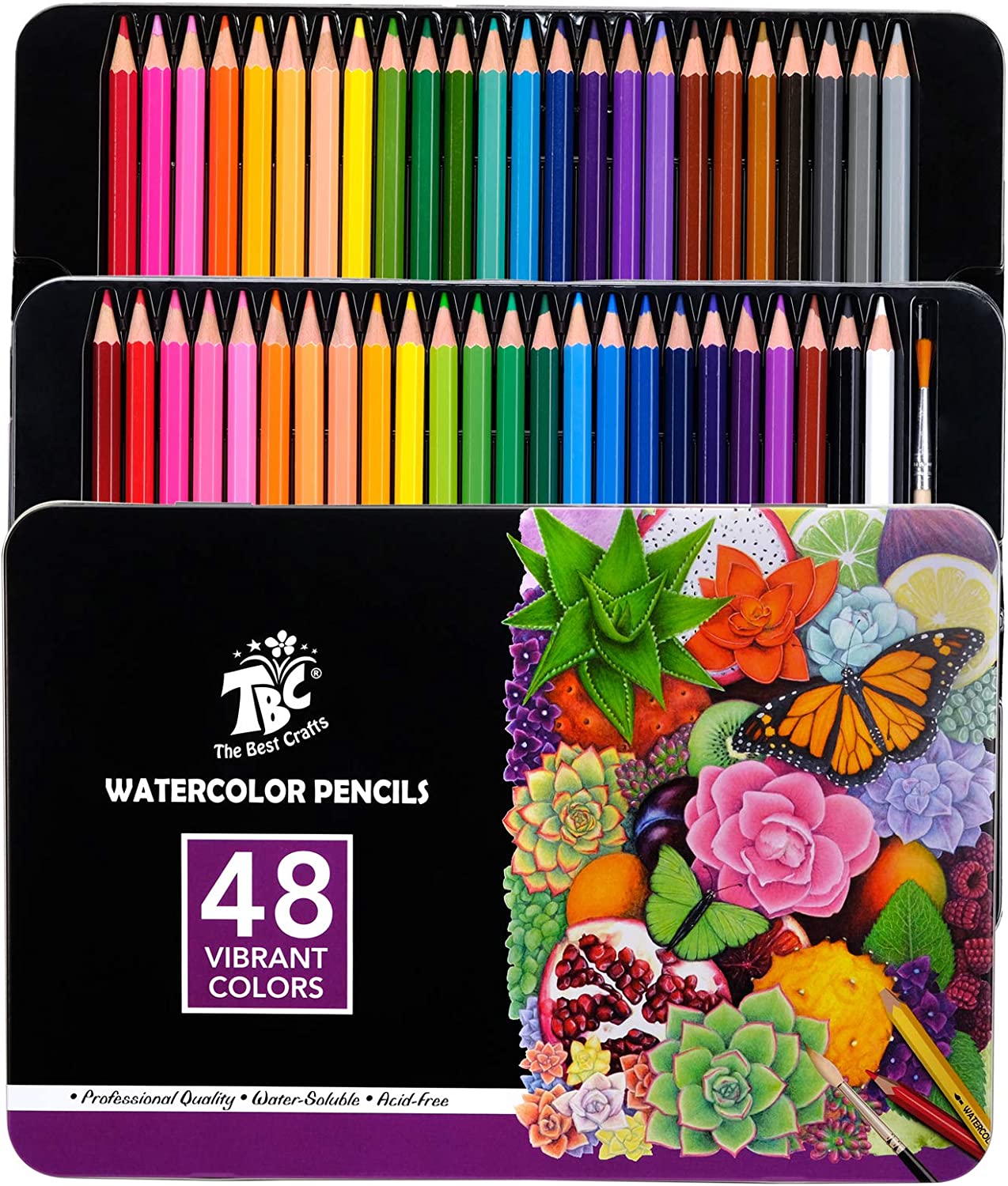 Professional Color Pencil Set in Tin Box
