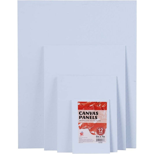 COMBO - Beginner Value Pack Canvas Panel with Acrylic Paints Set