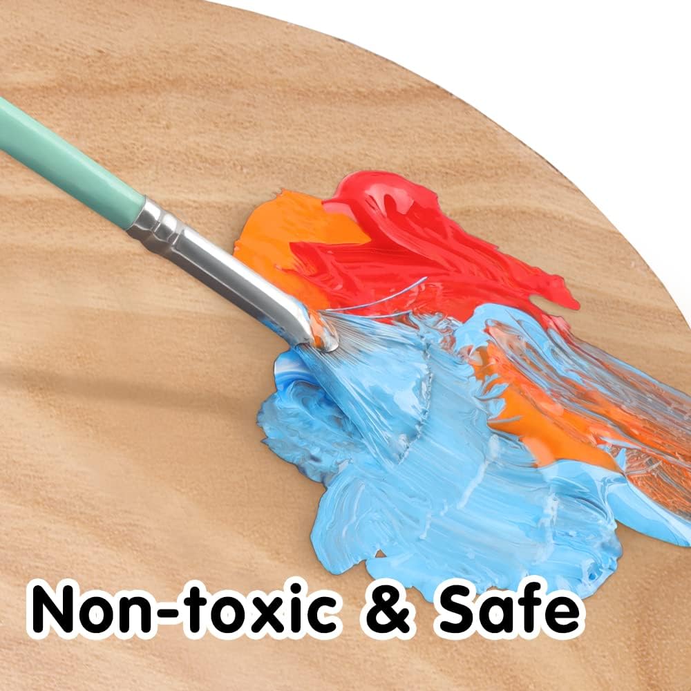 Acrylic Paint Set - 24 Vibrant Colors - 2oz Bottles - Non-Toxic