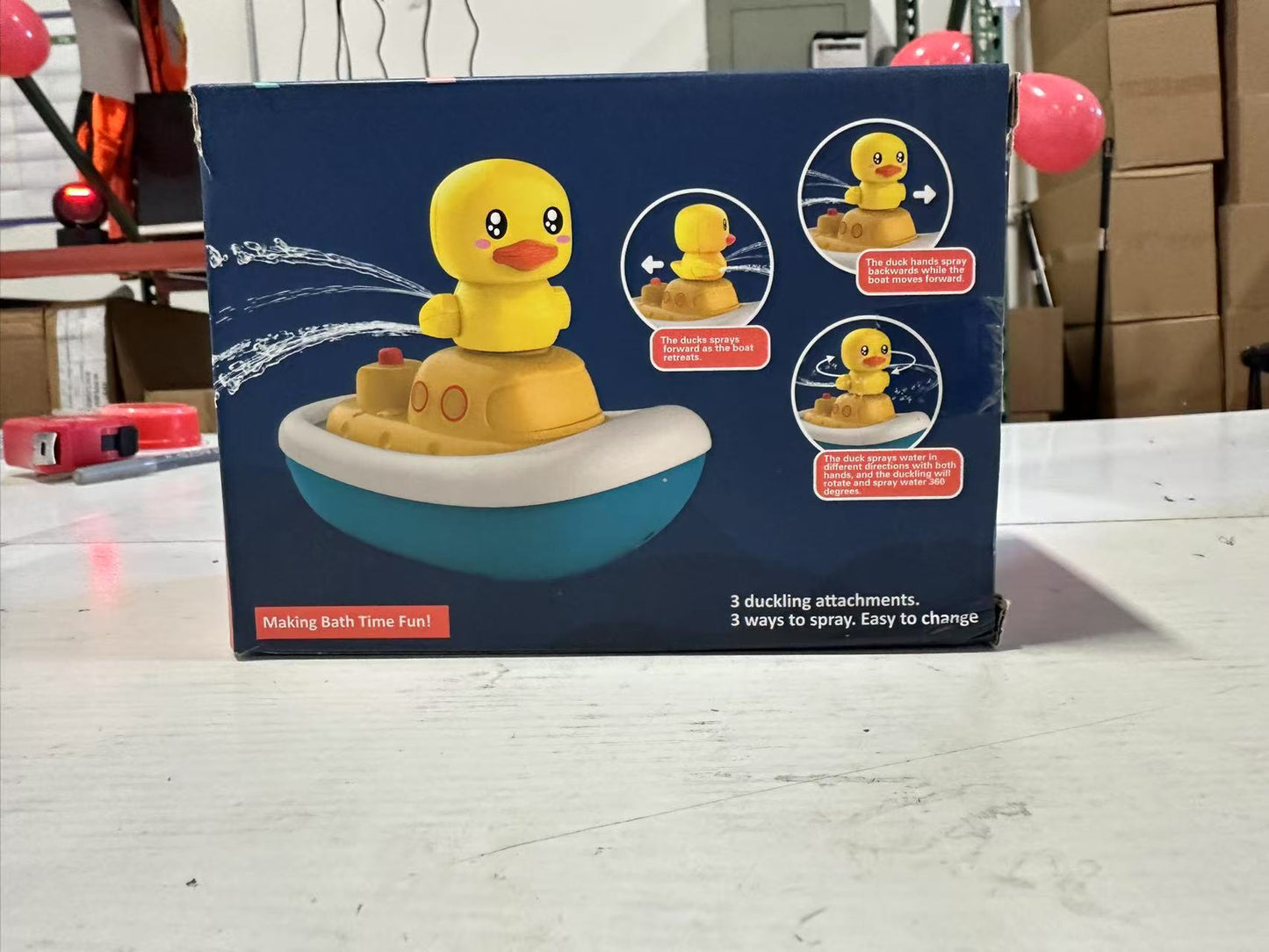 Splash Duck Series 3 Duckling Sprayers for Easy, Fun Bath Time Play Interchangeable Heads