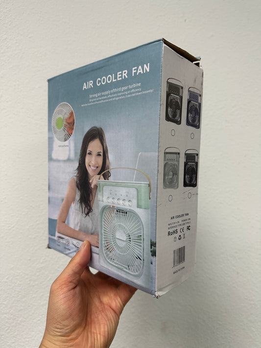 Portable Air Cooler Fan Humidifier with 7 Color LED Light & Timer Personal Mini AC for Home & Office