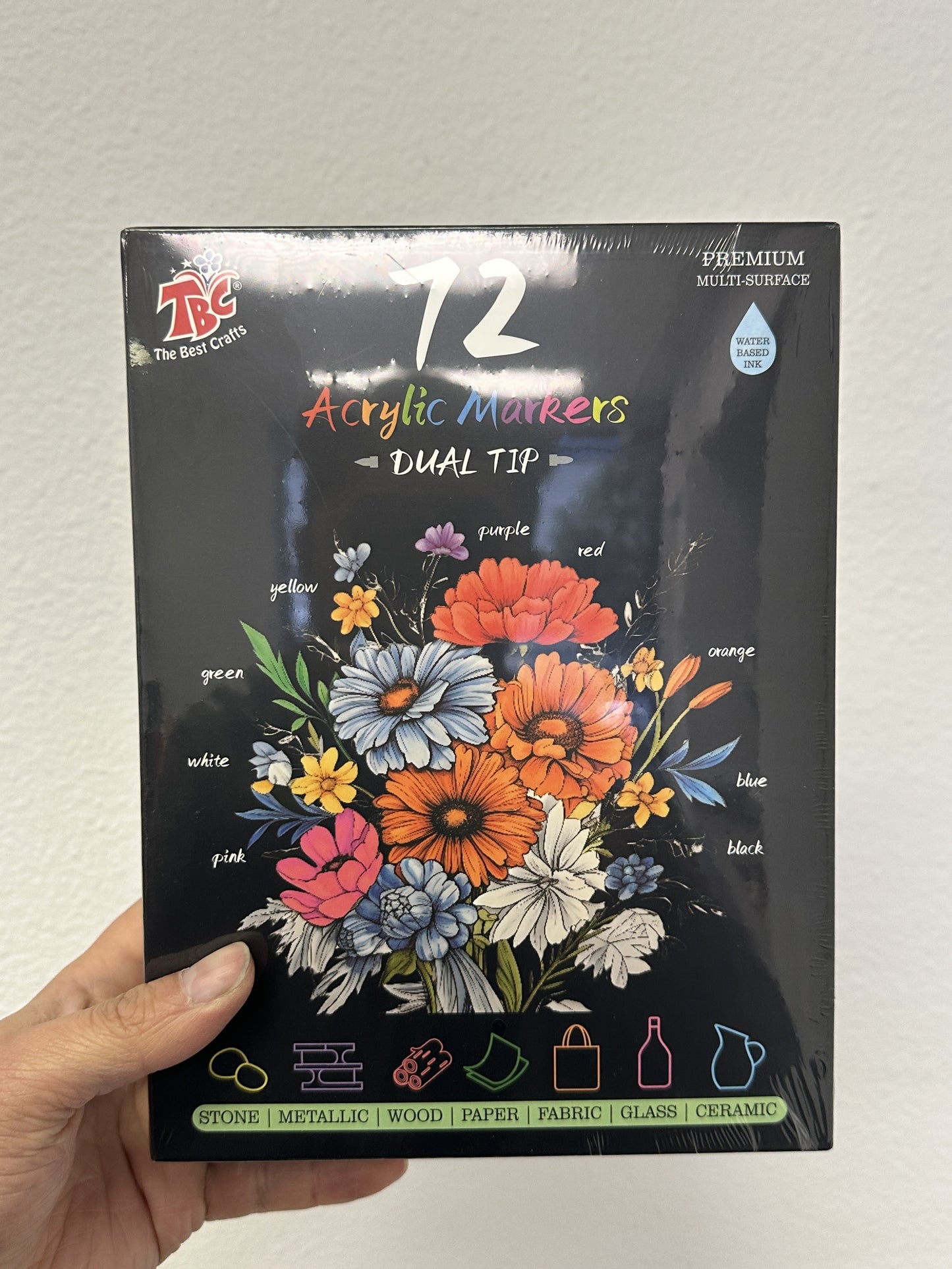 TBC The Best Crafts Dual Tip Acrylic Markers Premium Multi-Surface Paint Pens