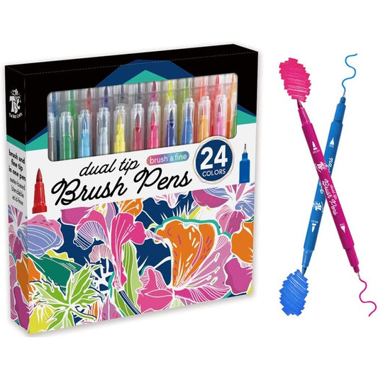 Dual Tip Watercolor Brush Markers Pen