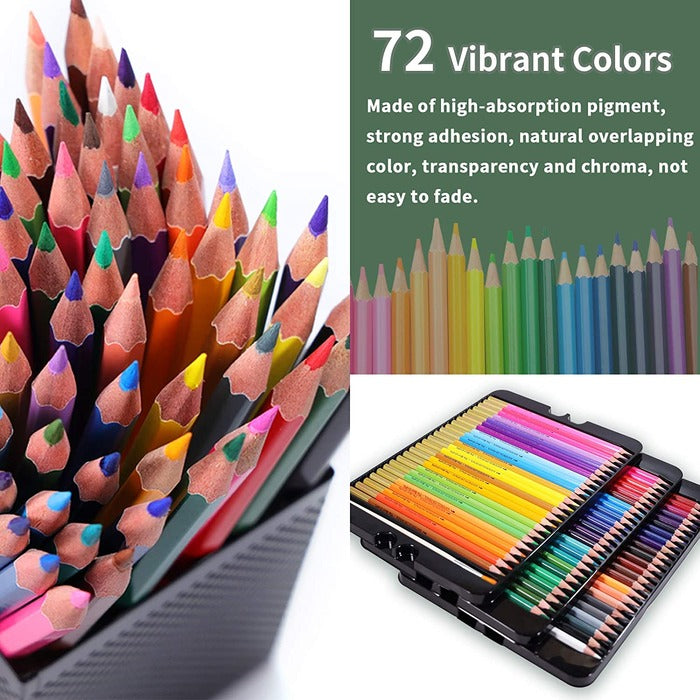 TBC The Best Crafts Watercolor Pencils Set Professional 48 Mulit Color –