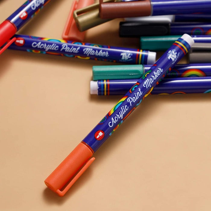 24 Colors Acrylic Paint Marker Pens Set